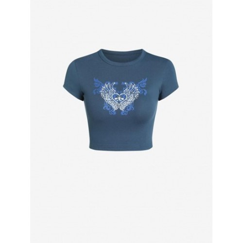 Heart Wings Graphic Baby Tee