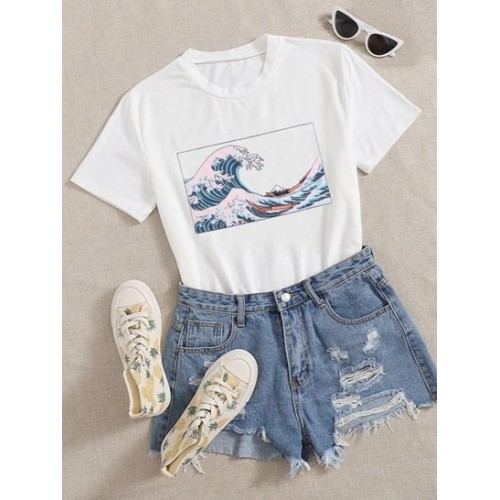 Funny Sea Graphic T-shirt