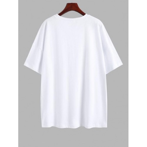 Minimalist Letter Graphic Oversized Tee