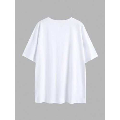 Hawaii North Shore Print Drop Shoulder T Shirt