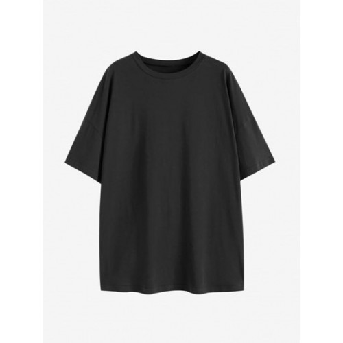 Drop Shoulder But You Rose Print T Shirt