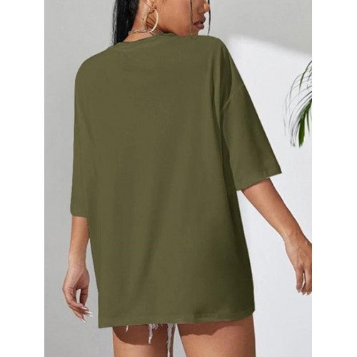 Halloween Spider Web Spider Print Drop Shoulder T Shirt